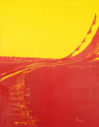 Sonnenaufgangs-und Untergangsflasche, 80x60cm