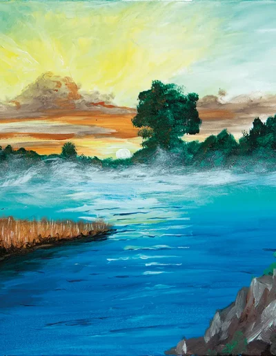 Mystischer Sonnenaufgang